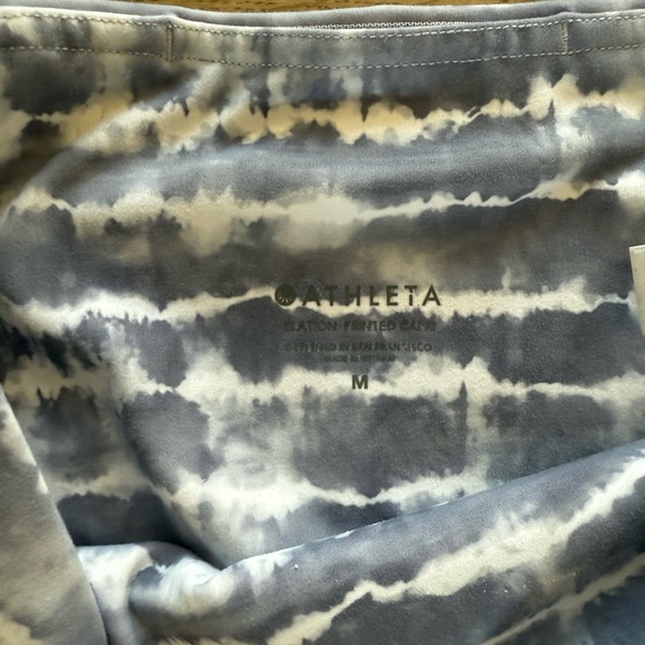 ATHLETA WOMENS Grey Tie-Dye Elation Capri Leggings - Picture 2 of 2